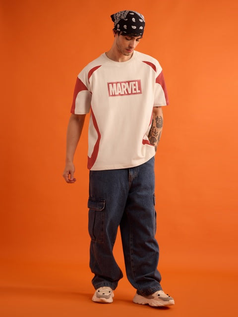 Marvel Logo Oversized T-Shirts