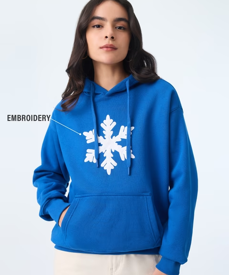 Snowflake Women Oversized Hoodies