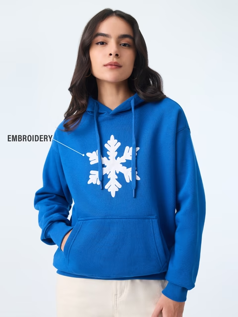 Snowflake Women Oversized Hoodies