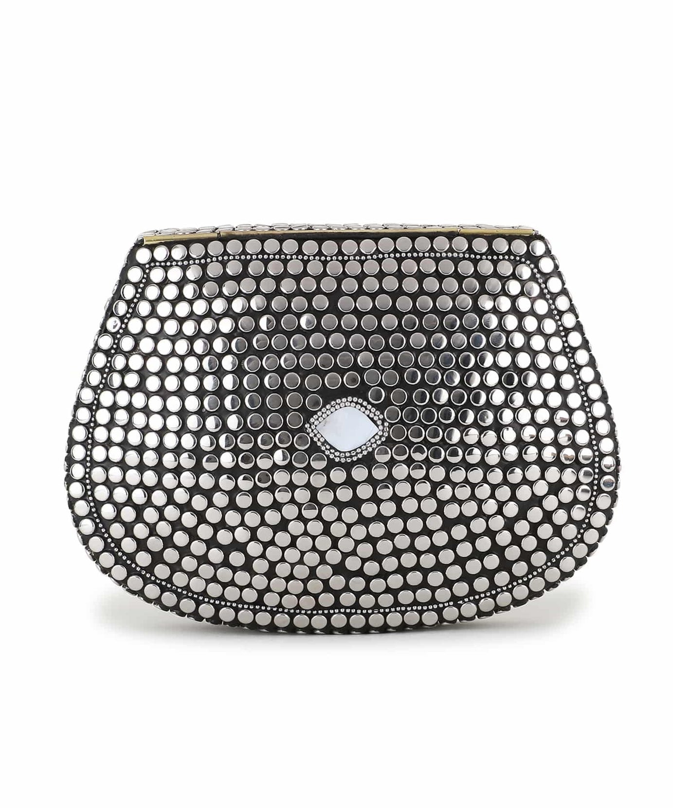 Mosaic Metal Embellished Clutch