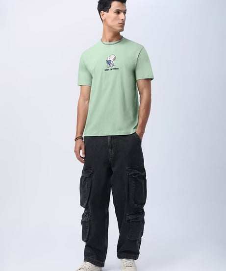 Peanuts I'm Booked Men Relaxed Fit T-Shirts