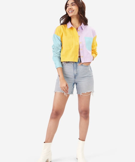 Candy Pop Women Cropped Shirts