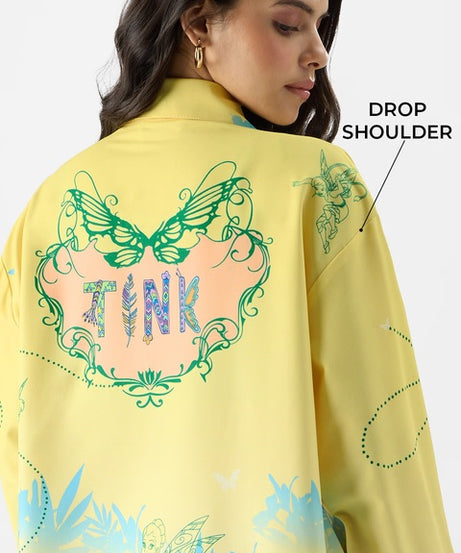 Tinker Bell Touch of Magic Women Boyfriend Shirts