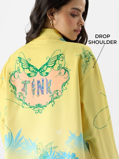 Tinker Bell Touch of Magic Women Boyfriend Shirts