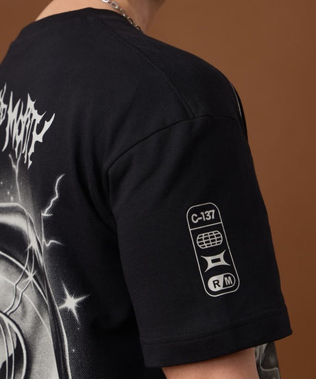 Rick & Morty Sparky Oversized T-Shirts