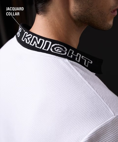 Ottoman Textured Polo Batman Zipper Polos