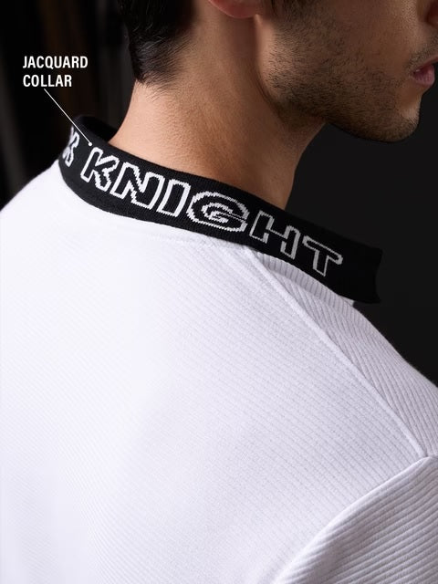 Ottoman Textured Polo Batman Zipper Polos