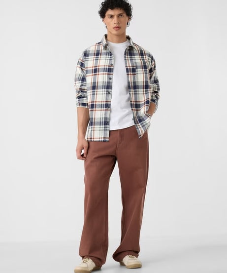 Plaid Harbor Men Relaxed Shirts