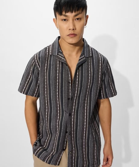 Cosmic Tribe Men Textured Shirts