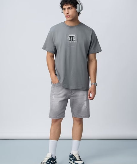 Printed Pi State Men Relaxed Fit T-Shirts