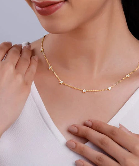 Golden Star Constellation Necklace