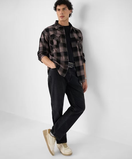 Plaid Oakwood Men Utility Shirts