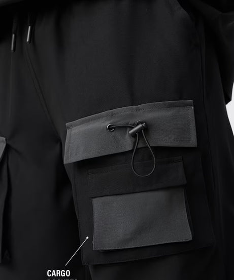 Hooded Set  Black Men Co-ord Sets