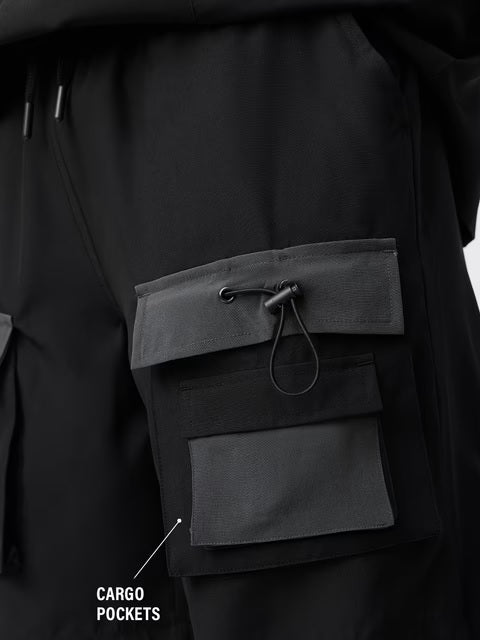 Hooded Set  Black Men Co-ord Sets