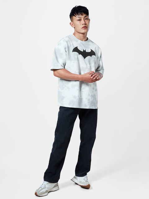 Batman Bat Signal Tie Dye Oversized T-Shirts