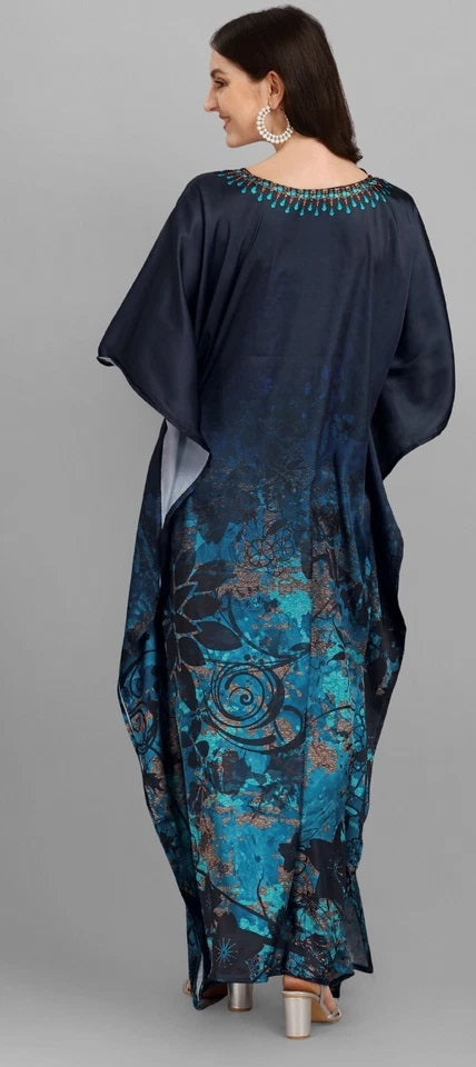 Women's Kaftan, V-Neck Kimono Long Caftan Dress