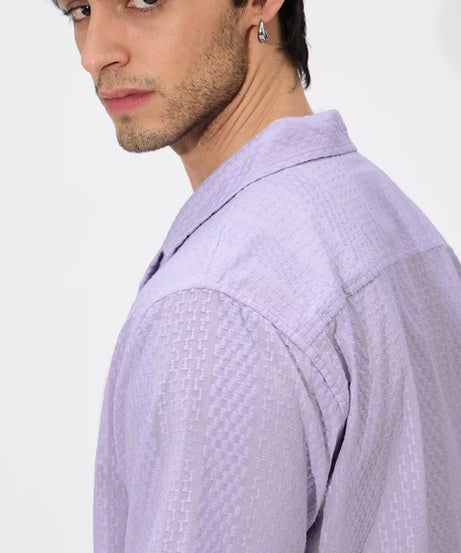 Solids Voila Men Textured Shirts