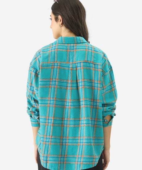 Plaid Ember Women Boyfriend Shirts