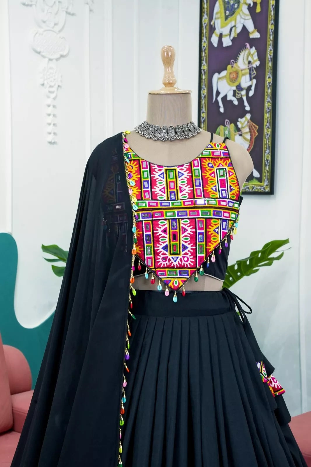 Georgette Rayon Lehenga Blouse & Dupatta