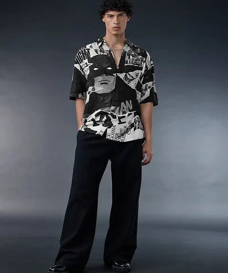 Batman Wayne Industries Oversized Men's Shirt