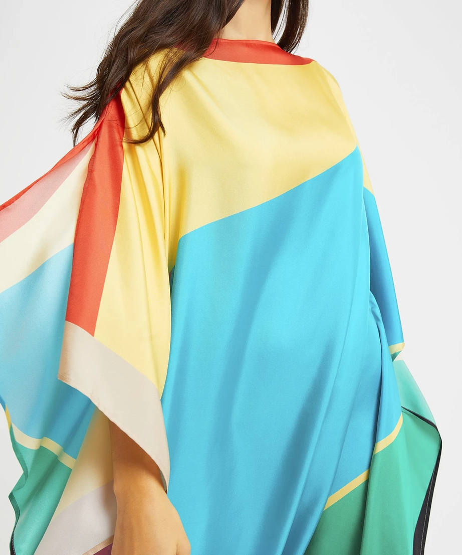 Soft Silk Crepe Kaftan, Party Wear Women's Caftan