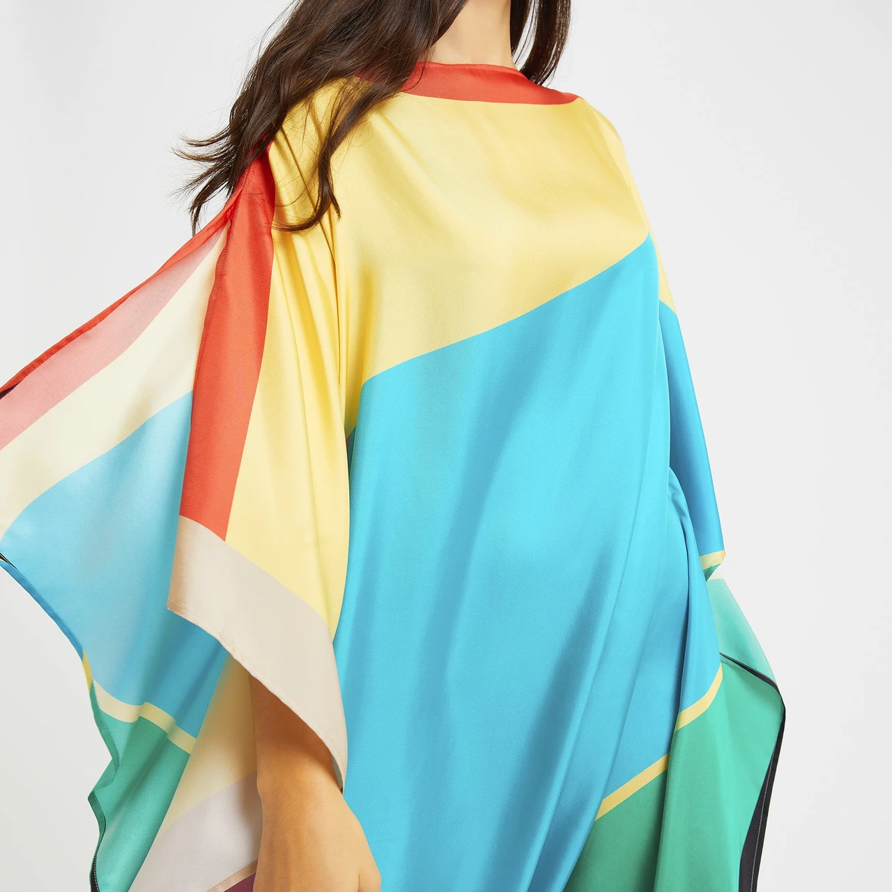 Soft Silk Crepe Kaftan, Party Wear Women's Caftan