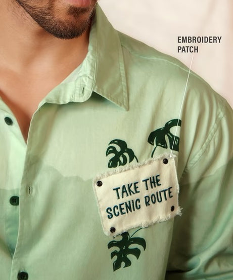Bloom Scenic Route Men Relaxed Shirts