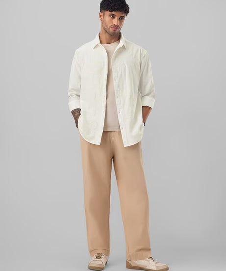 Nautical Fish Men Relaxed Shirts