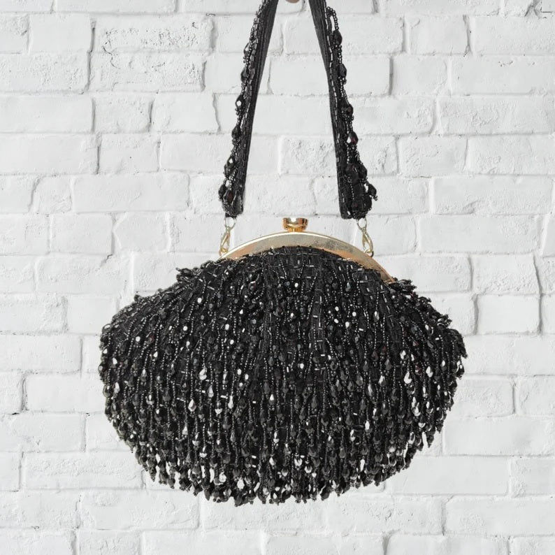 Bridesmaid Crystal Half Frame Clutch