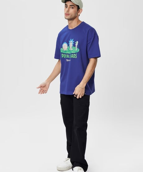 Rick & Morty Portal Heads Oversized T-Shirts