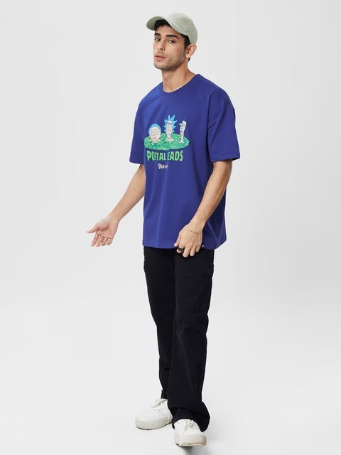 Rick & Morty Portal Heads Oversized T-Shirts