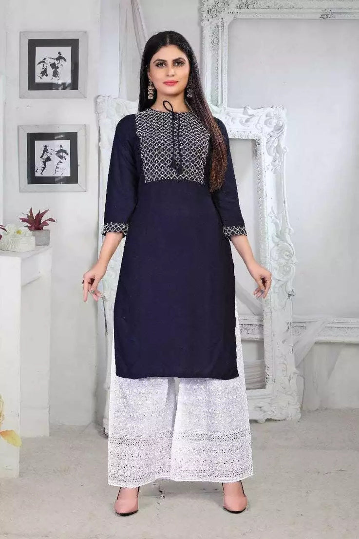 Designer Fancy FullStitched Rayon Top Pant & 2 Piece Set