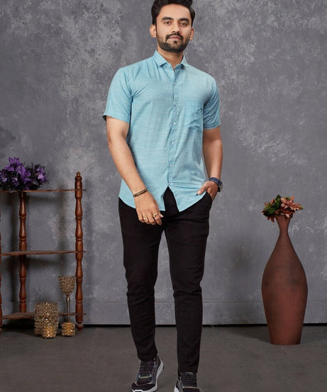 Premium Slub Cotton Shirt For Men's