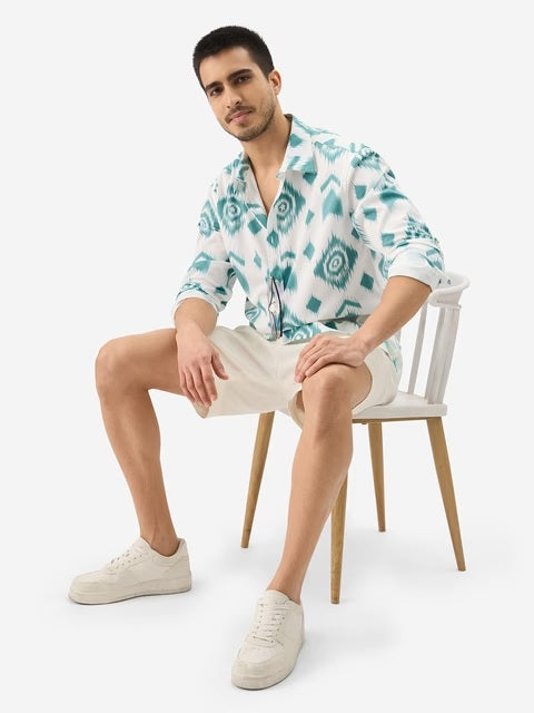 Indie Pattern Men Textured Shirts