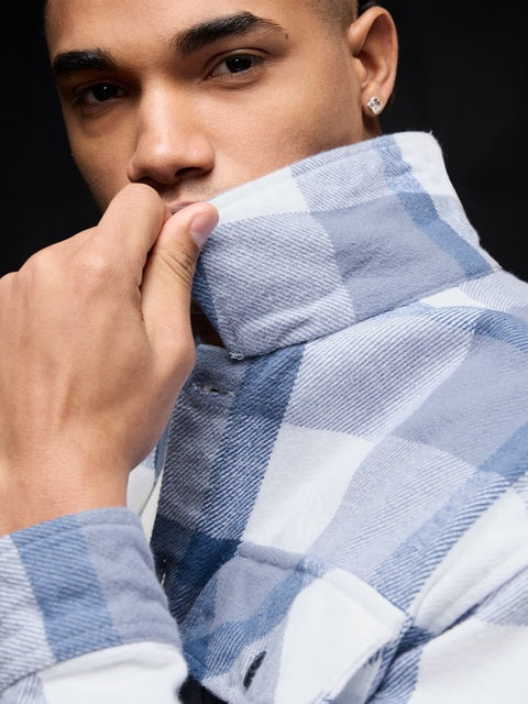 Plaid Shacket Arctic Men Flannel Shackets