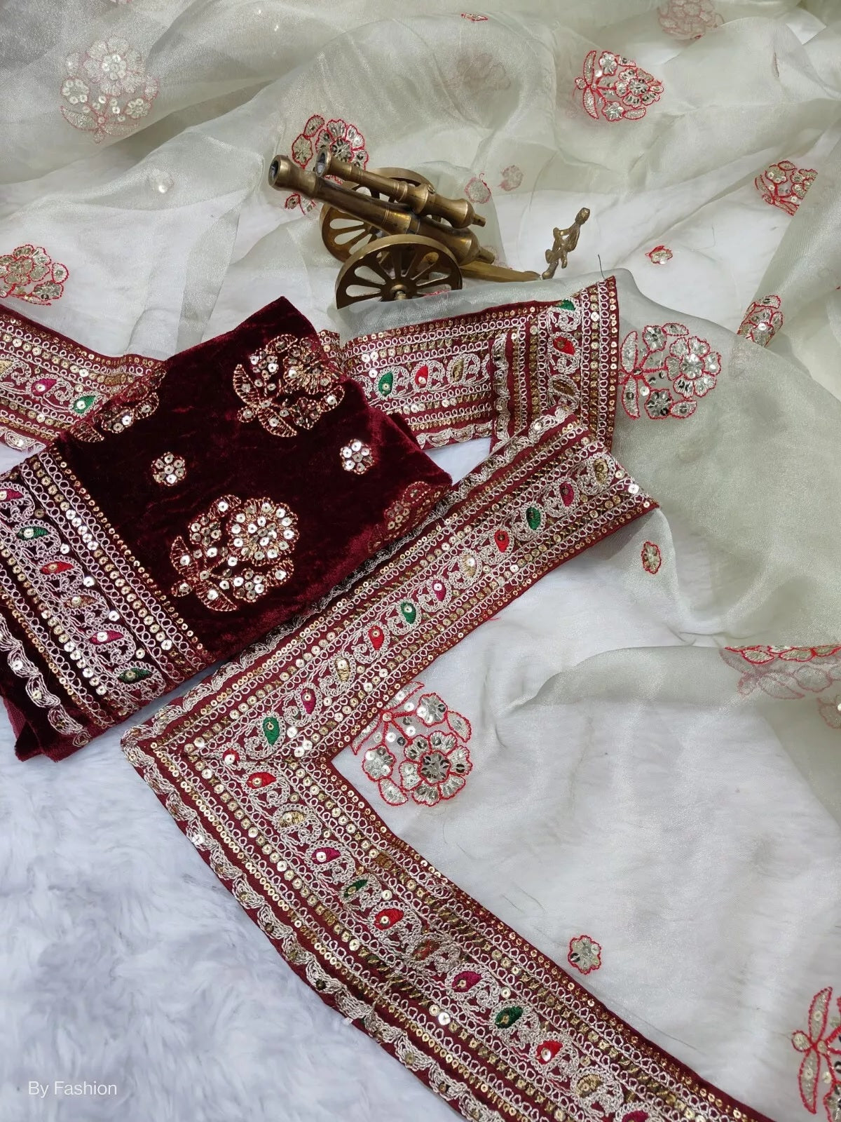 Wedding Bollywood Soft Light Organza Saree,Festival PartyWear Sari & Blouse