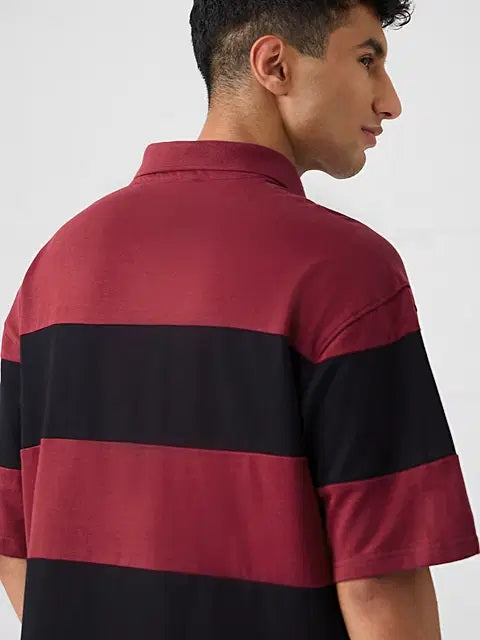 Oversized Polo Red Flame Oversized Polos