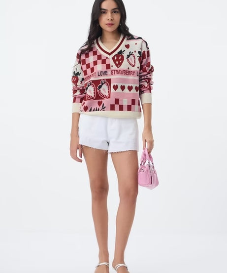 Berry Love Women Oversized Sweaters