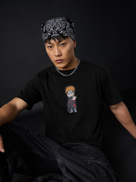 Naruto Shippuden Chibi Pain Men Relaxed Fit T-Shirts