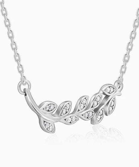Silver Leaf Necklace