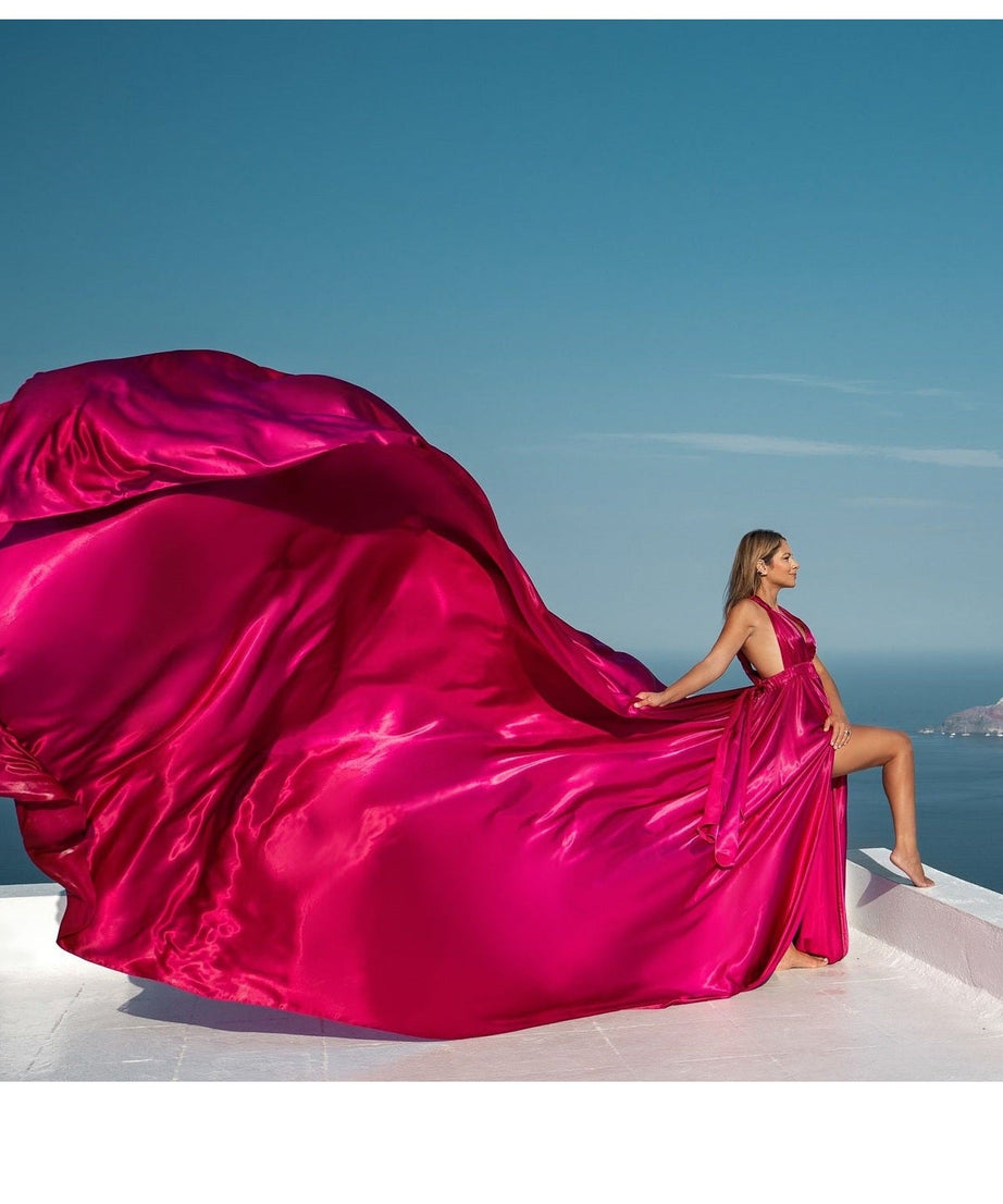 Long Flying Dress / Flying Dress For Photoshoot / Long Train Dress