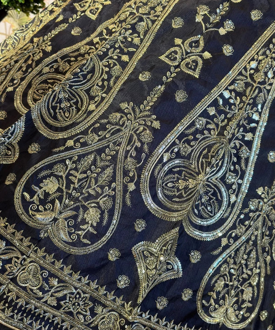 Embroidery Sequence Zari Design Work  Lehenga Blouse & Dupatta