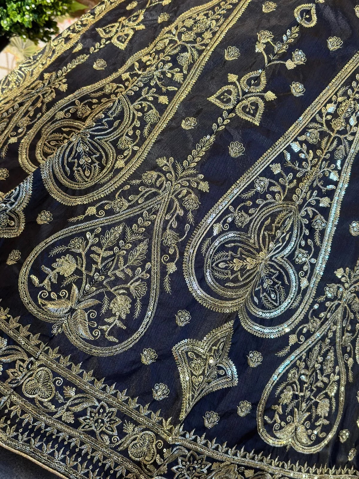 Embroidery Sequence Zari Design Work  Lehenga Blouse & Dupatta