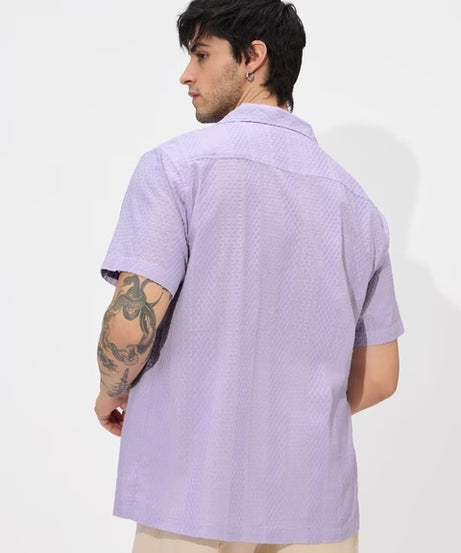 Solids Voila Men Textured Shirts