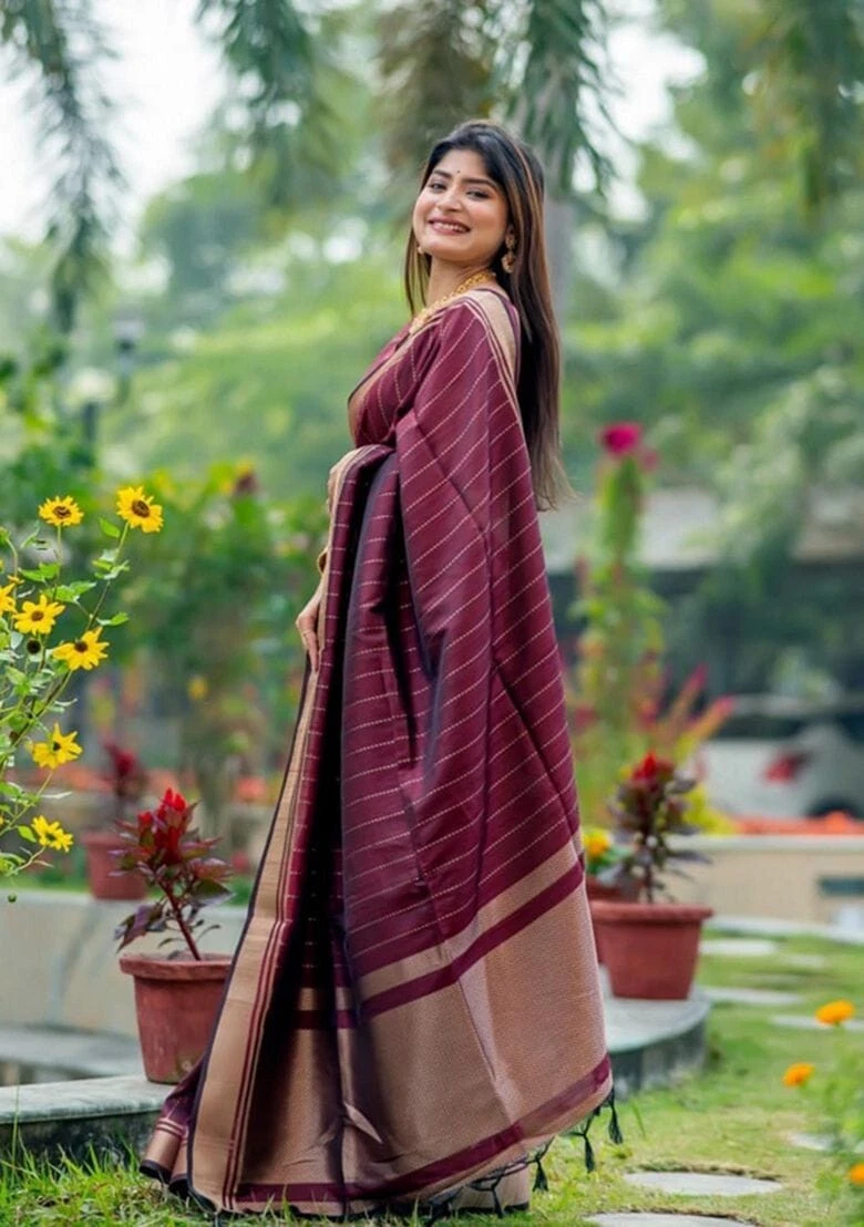 Bollywood Banarasi Soft Silk Function Wear Exclusive Saree With Blouse 11-KT