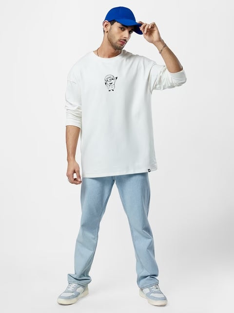 Minions Dropping Beats Oversized Full Sleeve T-Shirts