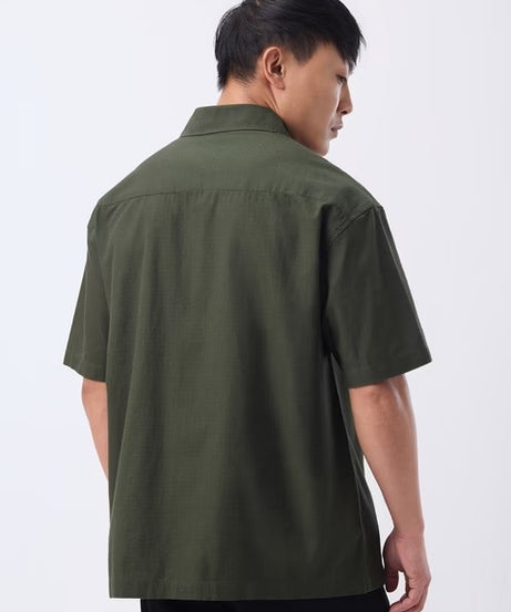 Zipper Shirt Desert Sage Oversized Shirts