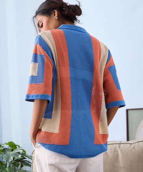 Open Carnelian Women Boyfriend Shirts