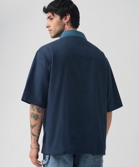 Double-Layered Shirt: Blue Ivy Oversized Shirts