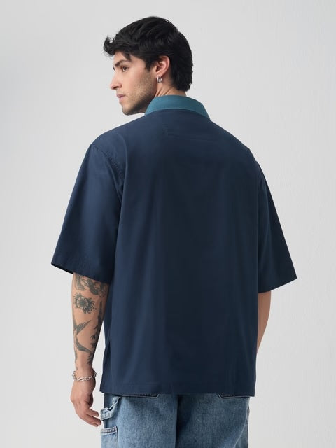 Double-Layered Shirt: Blue Ivy Oversized Shirts